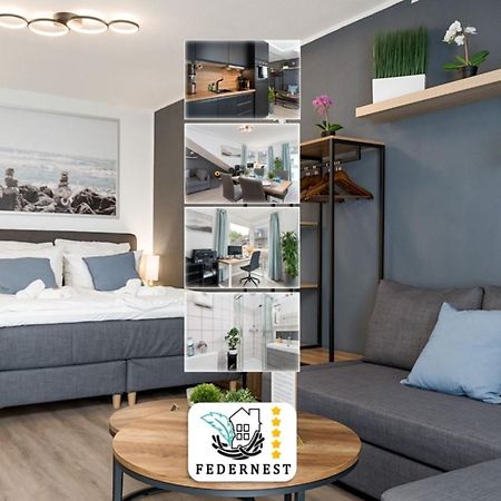 Federnest - Luxus-Studio - Kingsize Boxspringbett - Home-Office Mit Monitor Und Drucker - 11 Min Hbf Duisbourg Extérieur photo