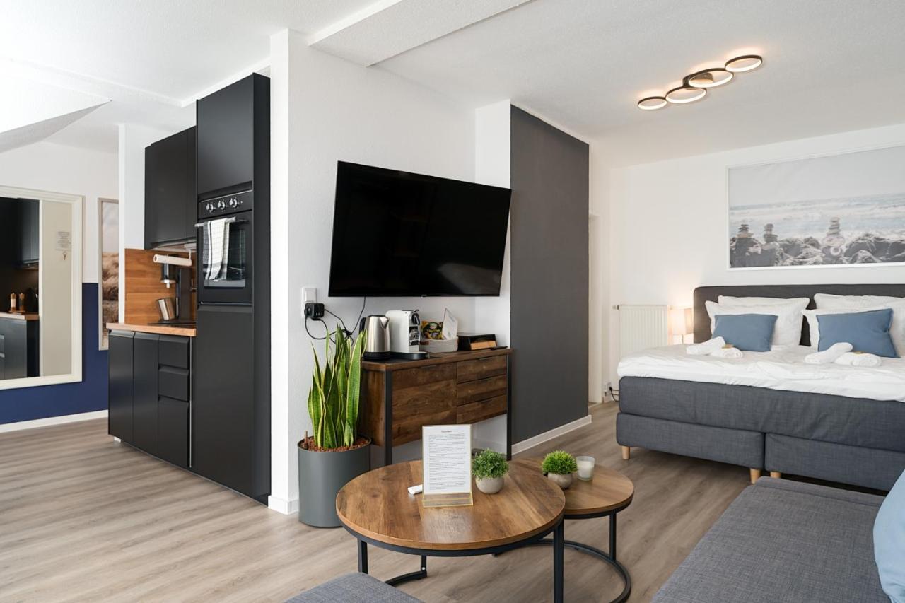 Federnest - Luxus-Studio - Kingsize Boxspringbett - Home-Office Mit Monitor Und Drucker - 11 Min Hbf Duisbourg Extérieur photo