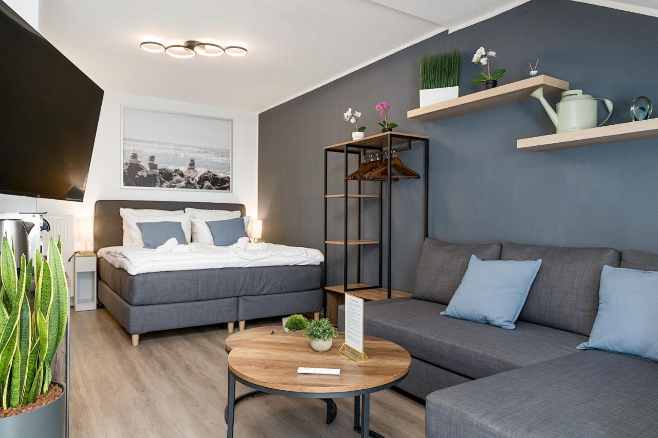 Federnest - Luxus-Studio - Kingsize Boxspringbett - Home-Office Mit Monitor Und Drucker - 11 Min Hbf Duisbourg Extérieur photo